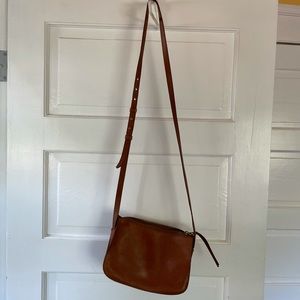 Madewell saddle leather crossbody bag